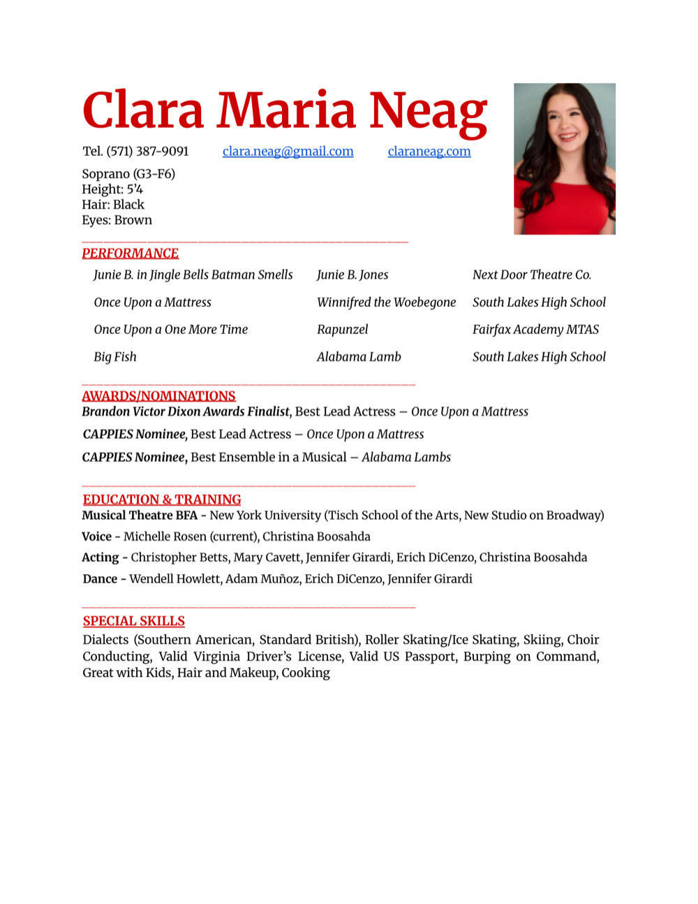 Clara Neag — résumé